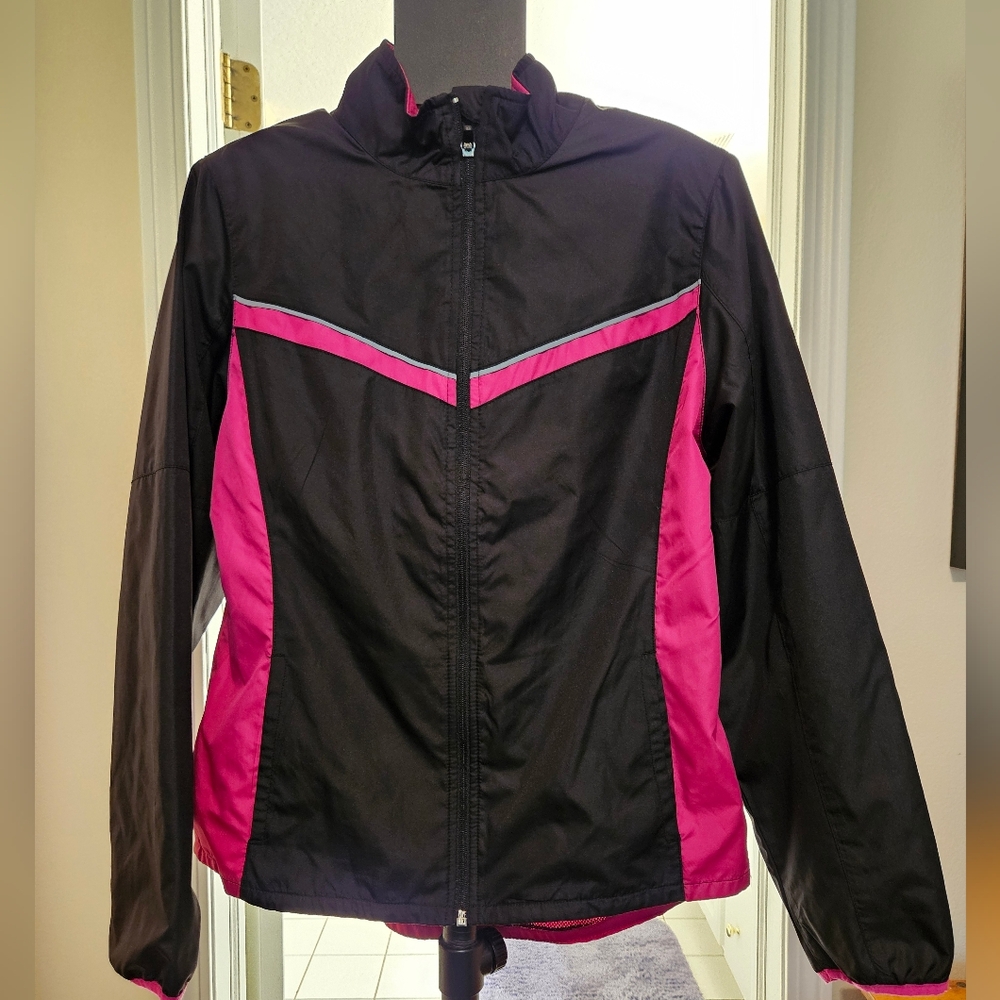 Women's Sz M. Water Resistant Mesh Lined w Pockets Jacket Coat